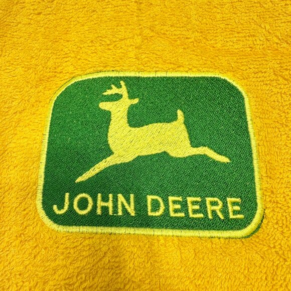 John Deere Tractor Towels Embroidered Hand Towel Set Bathroom Farm Decor - Picture 3 of 4